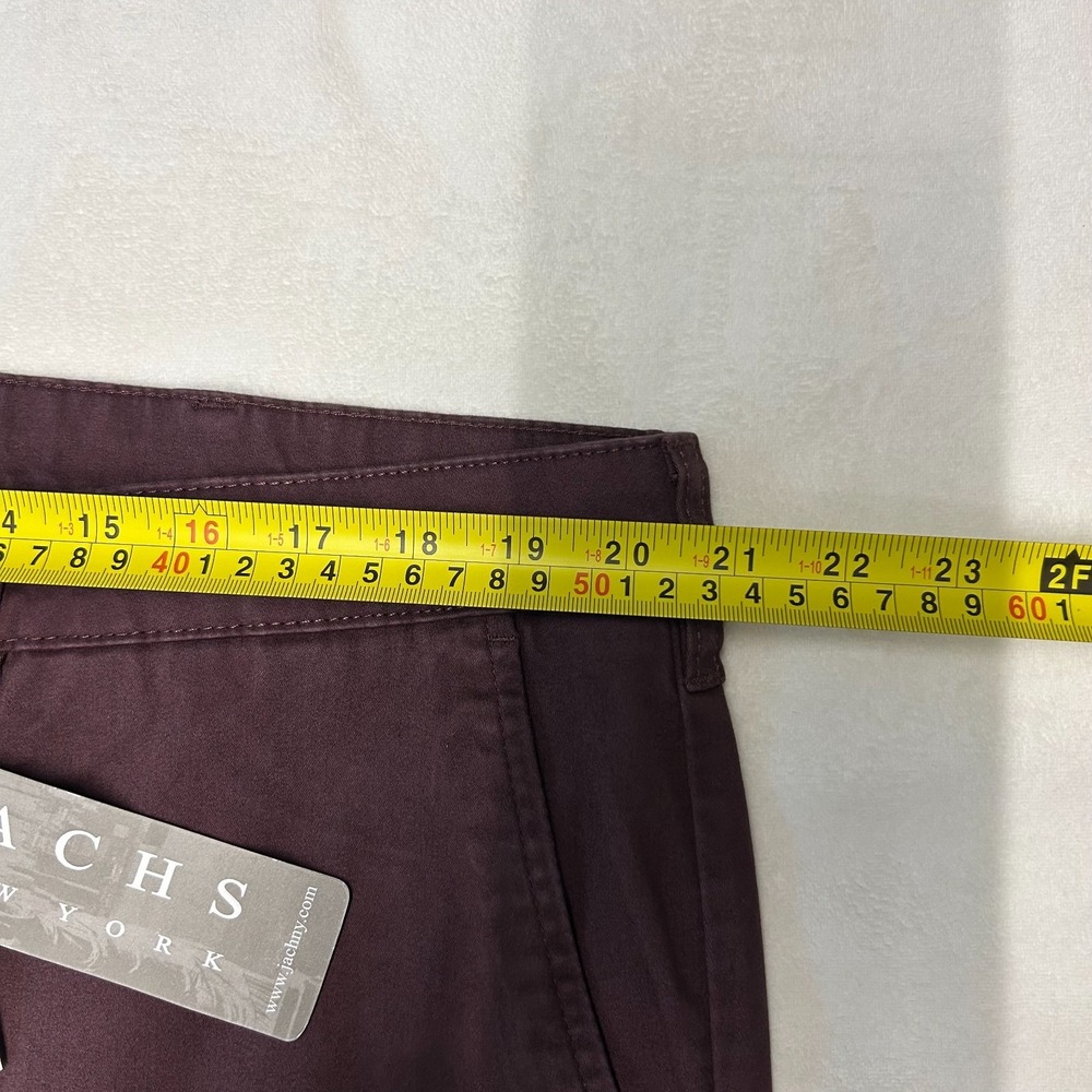 NWT JACHS New York Mens 40x30 Burgundy Slim Fit Chino Pants Stretch Casual - Picture 7 of 11